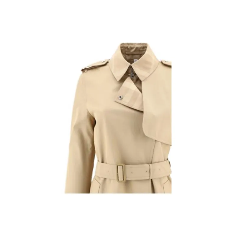 Burberry Trench Coats Women's Khaki-3