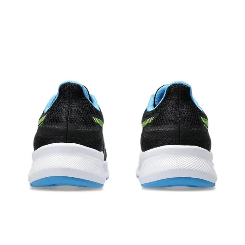 Asics Patriot 13 Anti Slip And Wear Resistant Support Low Top Kids' Running Shoes Black Blue Teenagers-3