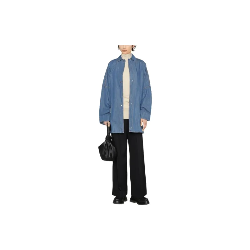 TOTEME Organic Cotton Chambray Coat-1