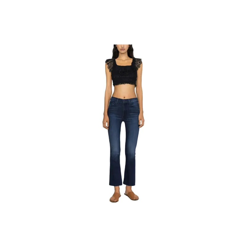 MOTHER The Insider Cropped Jeans-1