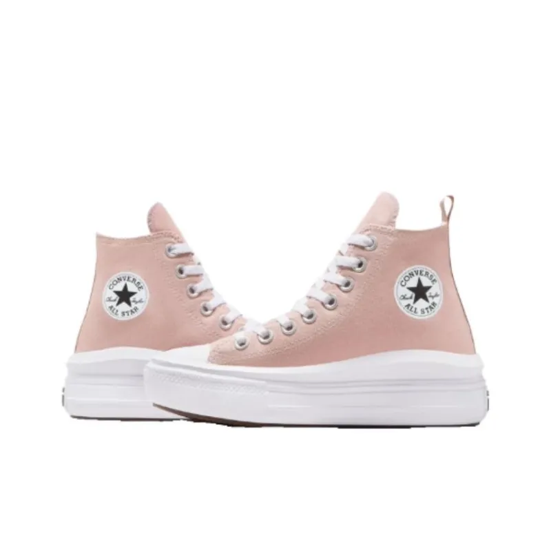 Converse All Star Move Anti Slip Wear Resistant High Top Kids Canvas Shoes Light Pink Teenagers-3