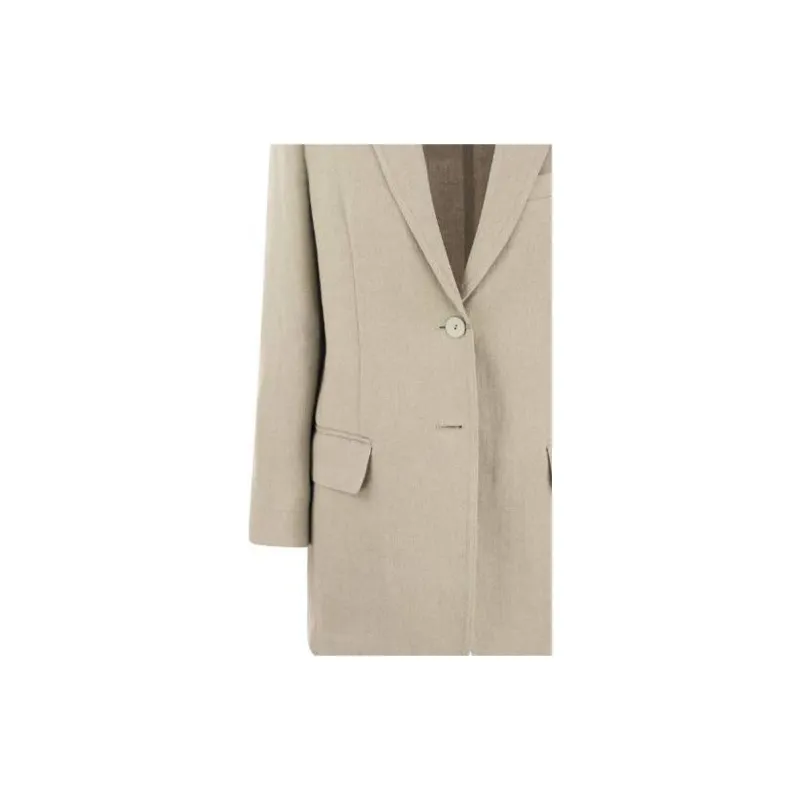 MaxMara Buttoned Long Sleeved Blazer-3