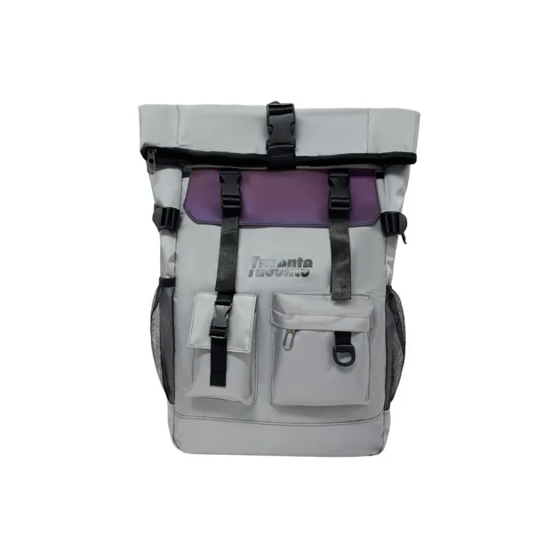 GEERDUN Oxford Backpack Unisex Black/Red/Dark Gray/Light Gray-6