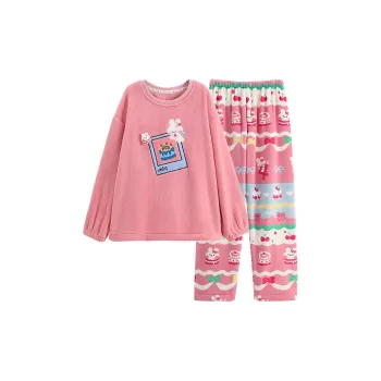 FENTENG Pajama Set Women's Rouge Pink