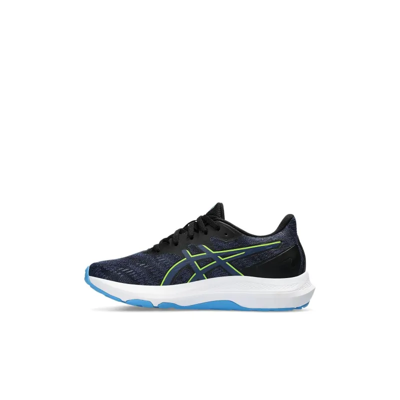 Asics GT 2000 12 Anti Slip Wear Resistant Low Top Kids' Running Shoes Black Blue Kids'-1