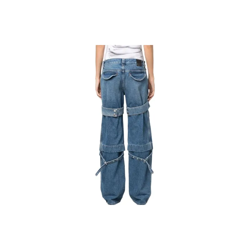 OFF-WHITE Cargo Zip Logo Patch Jeans-2