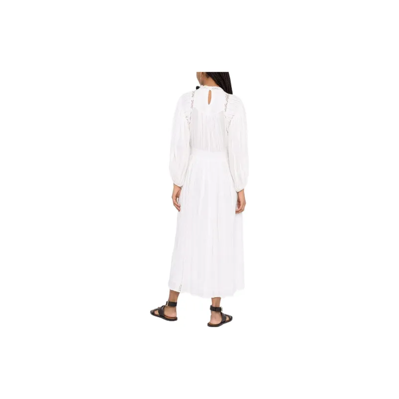 ISABEL MARANT Long-Sleeved Dresses Women's White-2