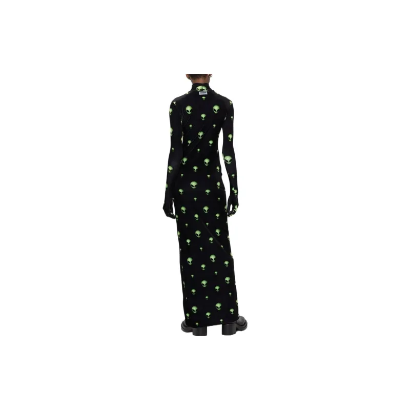 Vetements Long-Sleeved Dresses Women's Black-2