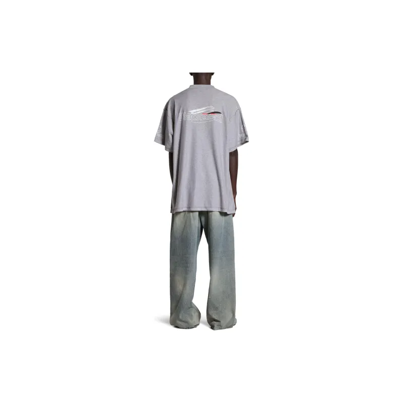 Balenciaga SS24 T Shirt Loose Fit Style Unisex Gray-4