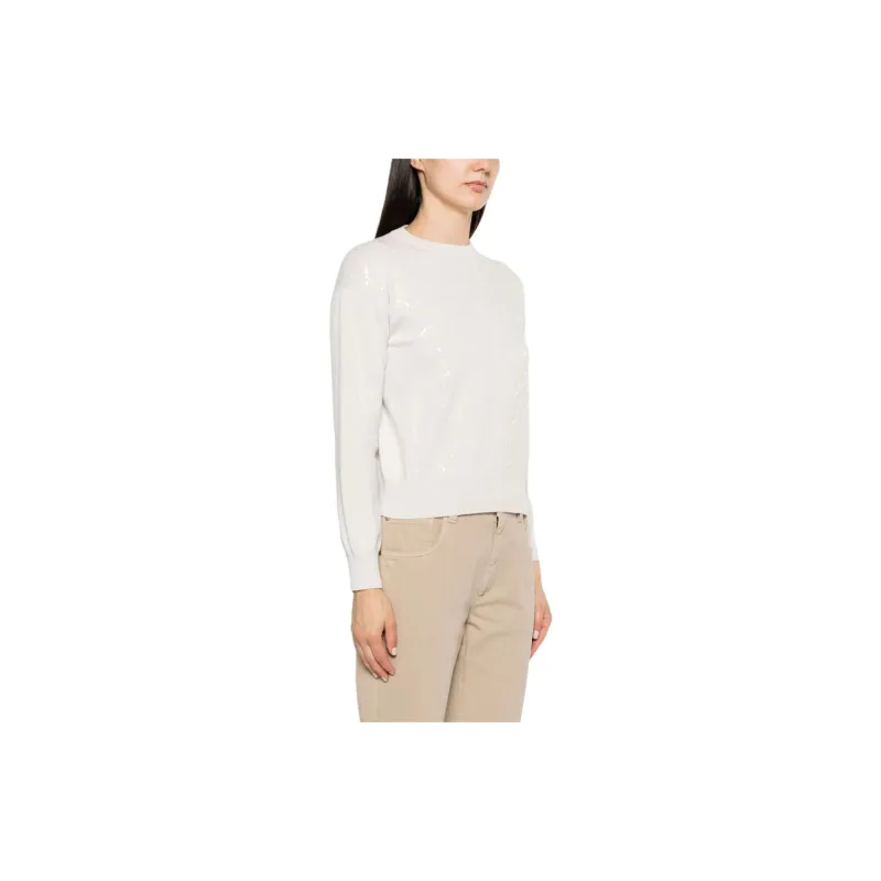 Brunello Cucinelli Sequin embellished Wool Jumper-8