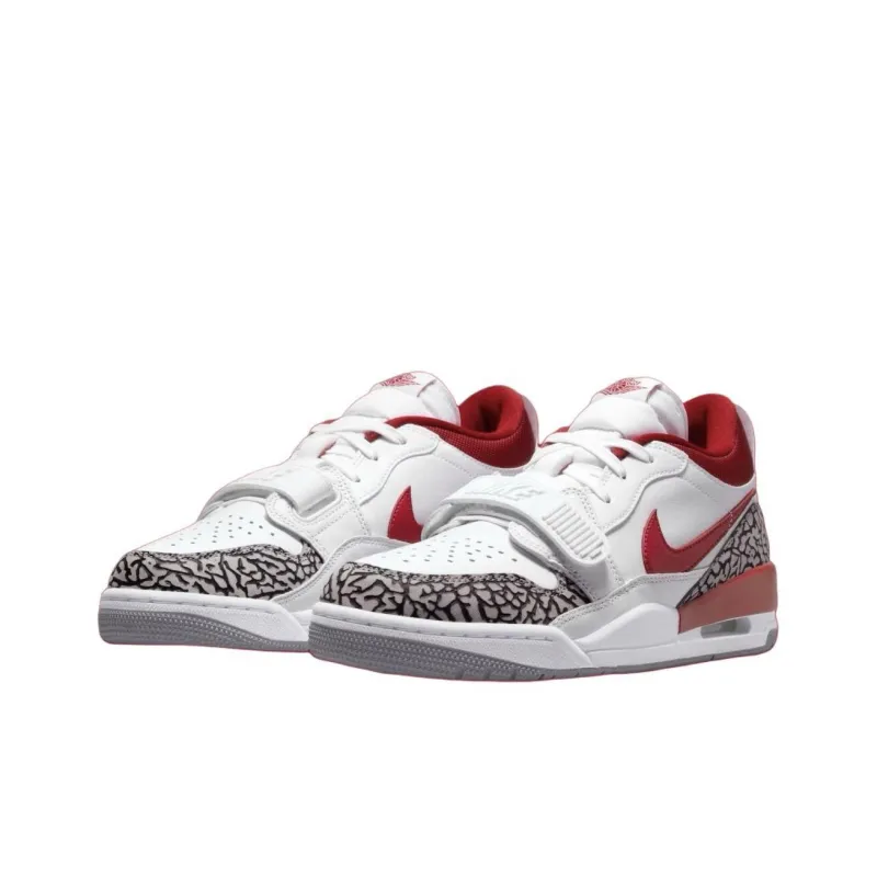 Air Jordan Legacy 312 Low 'White Cement Gym Red' Women's-2