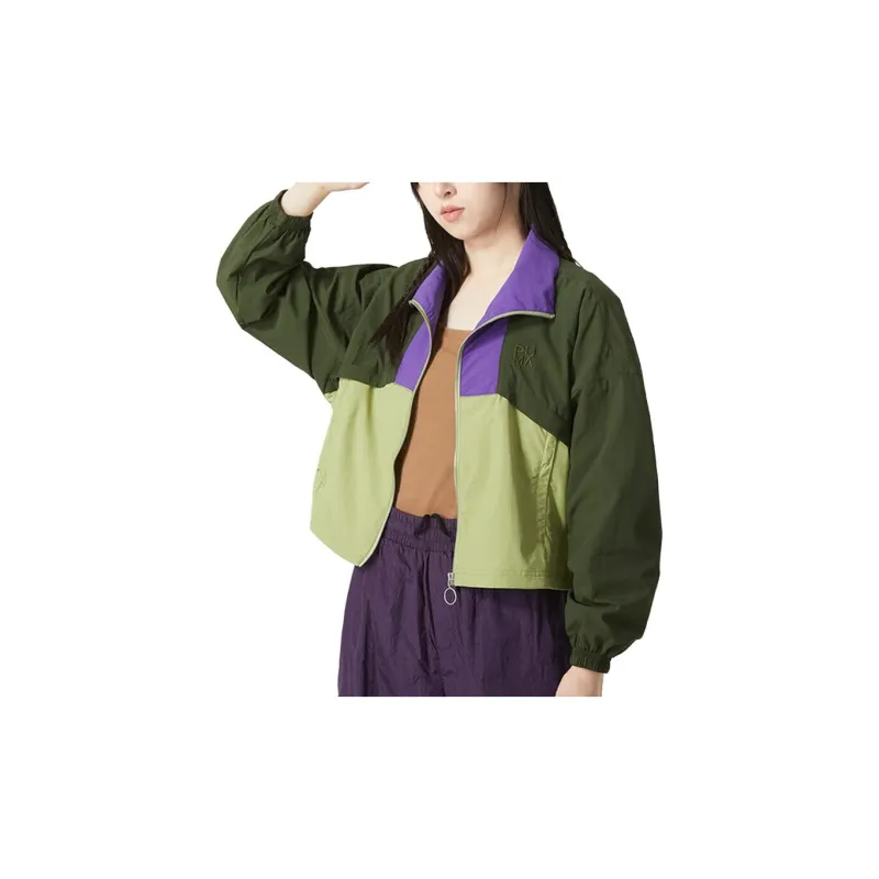 PUMA Jackets Women's Green-3