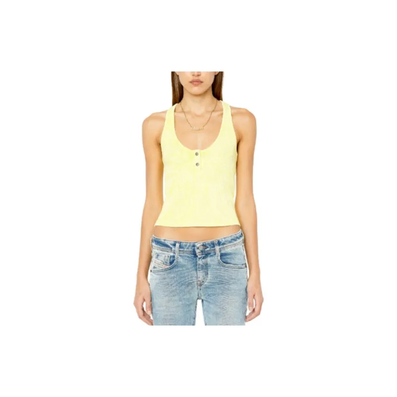 DIESEL Tank Top Women's Fluorescent Yellow-1
