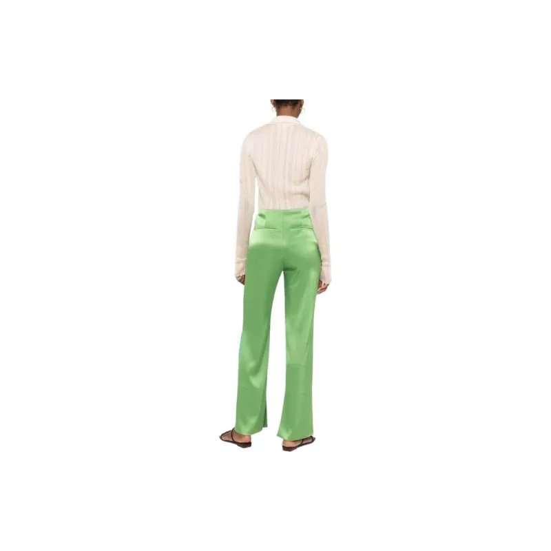 NANUSHKA Knitted Sweatpants Women's Green-2