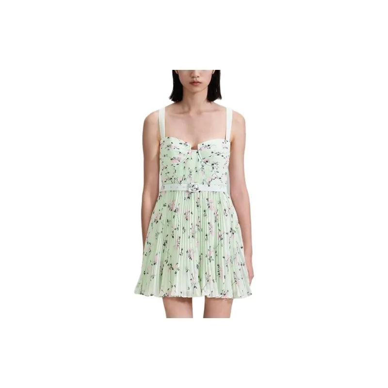 Self portrait Floral Chiffon Minidress-2