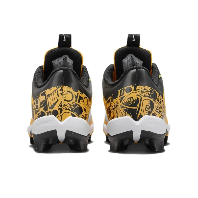 Nike Vapor Edge Shark 2 Cushioning, Wear Resistant Low Top Kids' Soccer Shoes Orange Black Teenagers-3