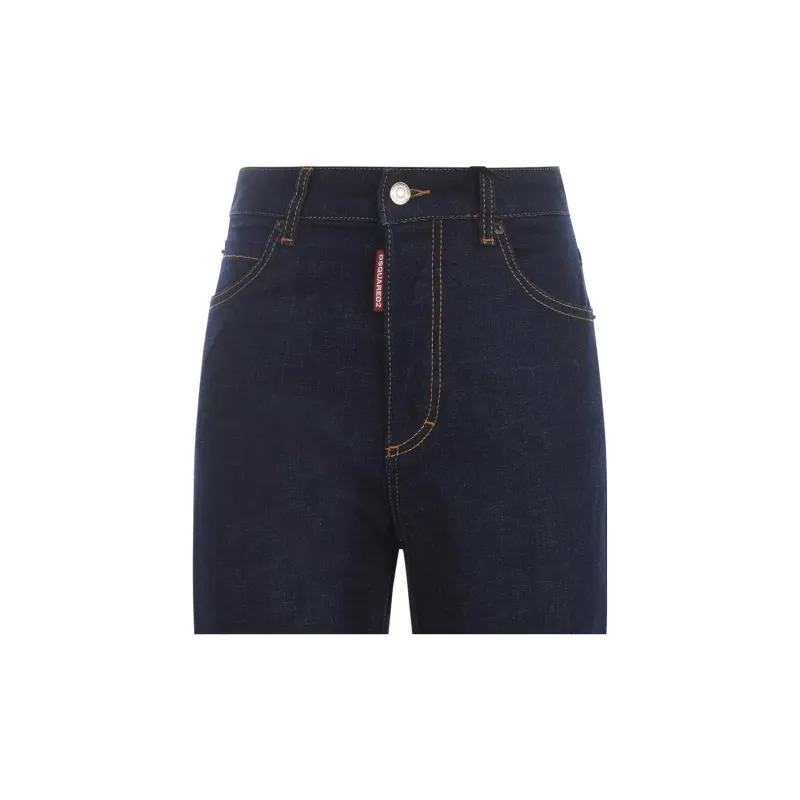 DSQUARED 2 Logo Tag Straight Leg Jeans-5