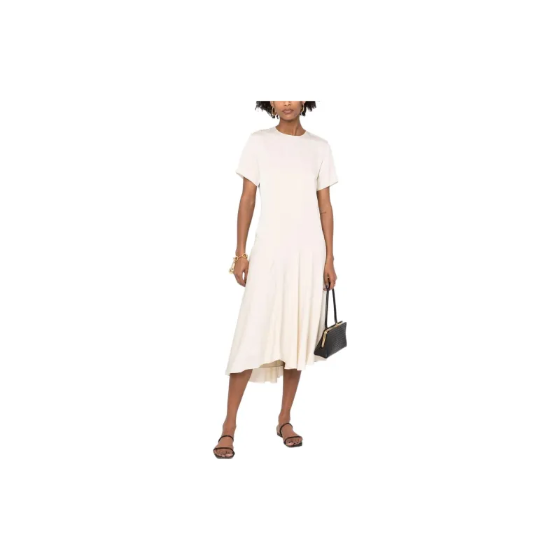 THEORY Short-Sleeved Dresses Women's White-1