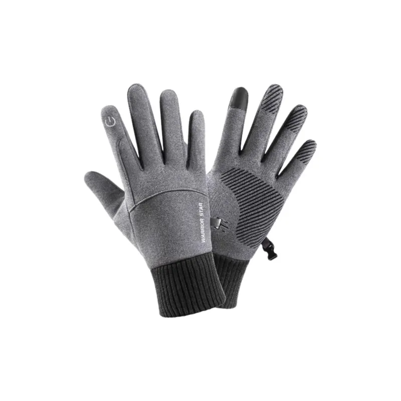 Warrior Coral Fleece Lining Knit Gloves Unisex-3