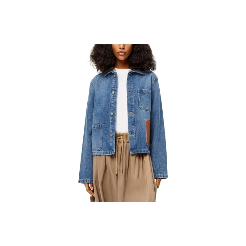 LOEWE FW21 Denim Jacket Women's Blue-2