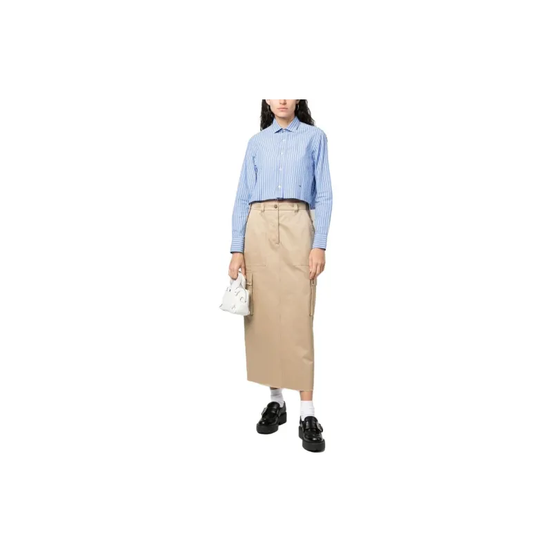MIU MIU Casual Long Skirts Women's Sandy Beige-1
