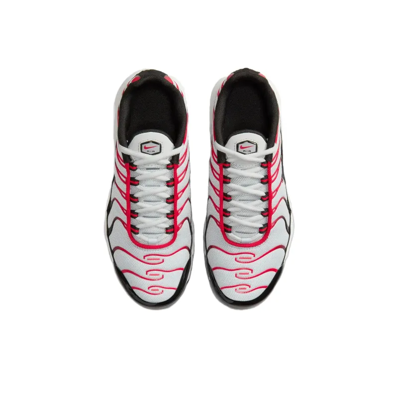 Nike Air Max Plus GS 'Pure Platinum University Red'-3