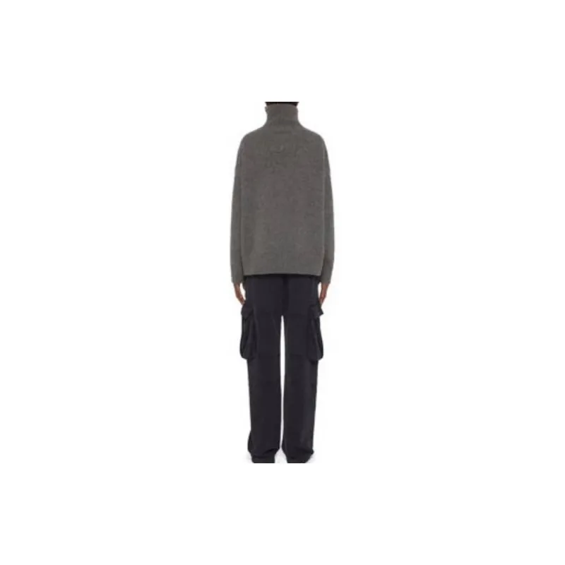 Givenchy Long Rolled Neck Sweater 'Grey Mix'-2