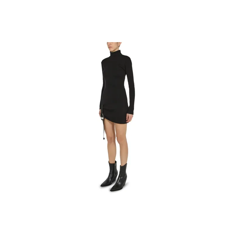 1017 ALYX 9SM Mark Flood Collaboration Long Sleeved Dresses Women's Black-3