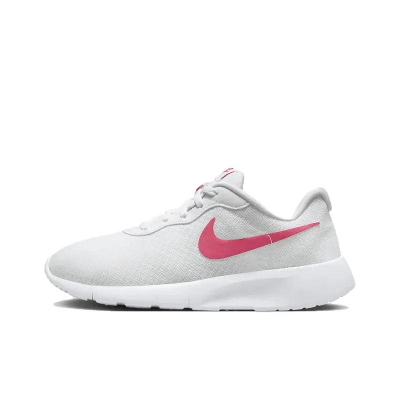 Nike Tanjun EasyOn Abrasion Resistant Slip Resistant Low Top Kids Lifestyle Shoes White Pink Teenagers-0