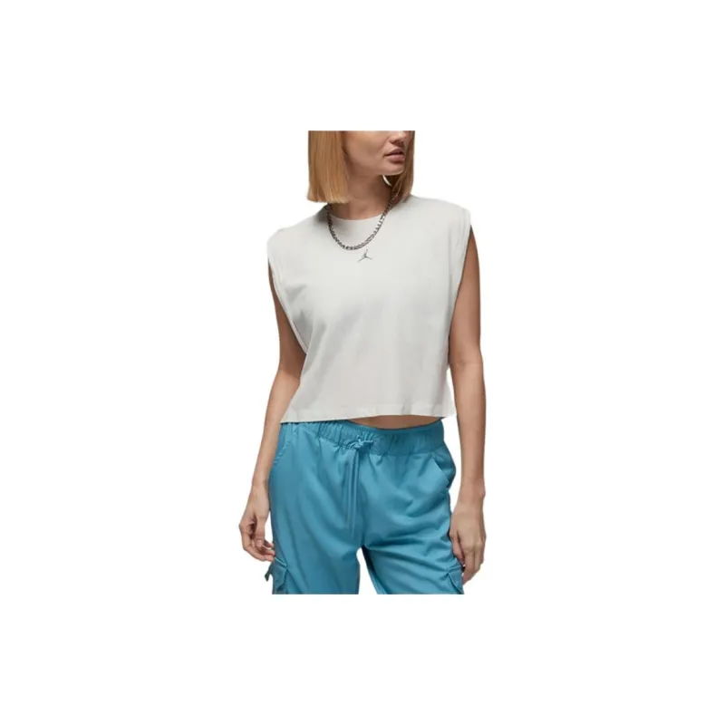 Jordan Tank Tops Women's Phantom Gray White-3