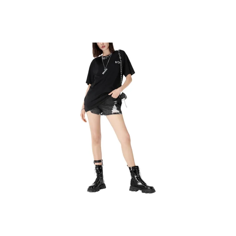 Boy London Denim Shorts Women's Black-3