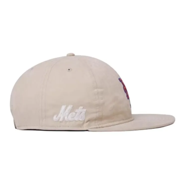 New Era Cotton Baseball Caps Unisex Light Khaki-3