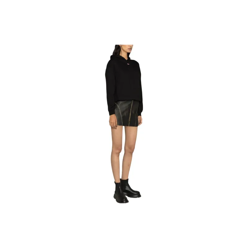 DIESEL Logo Embroidered Long Sleeved Hoodie-2
