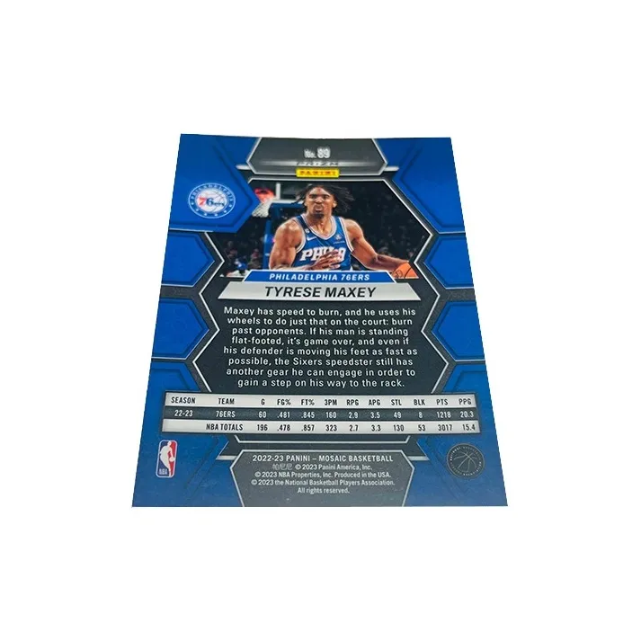 PANINI Tyrese Maxey Star Card Pass Sports Cards 1 Pc-3