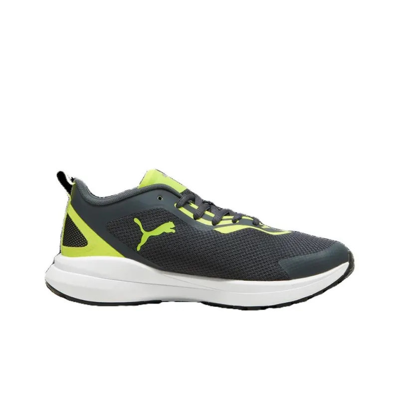 PUMA Kruz Nitro Jr Anti Slip And Wear Resistant Breathable Low Top Kids' Running Shoes Dark Gray Teenagers-1