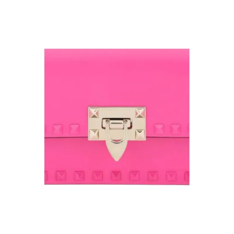 Valentino GARAVANIRockstud Calfskin Crossbody Bag Shoulder Bag Women's Pink-3