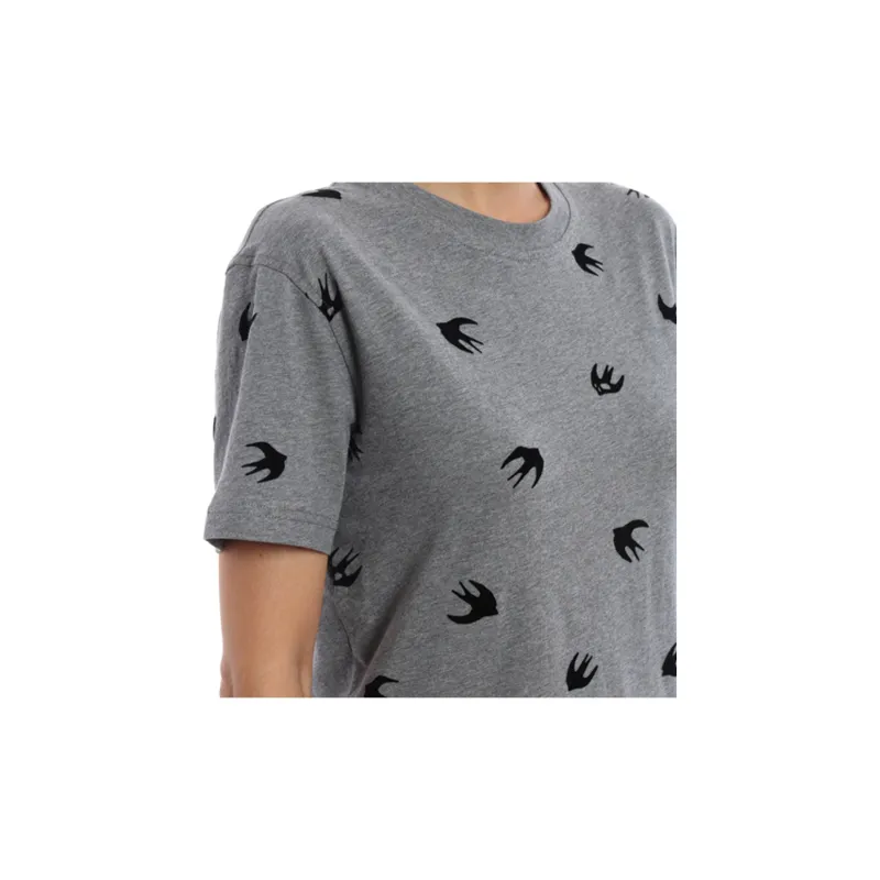 McQ Alexander McQueen T-Shirts Women's Gray-4