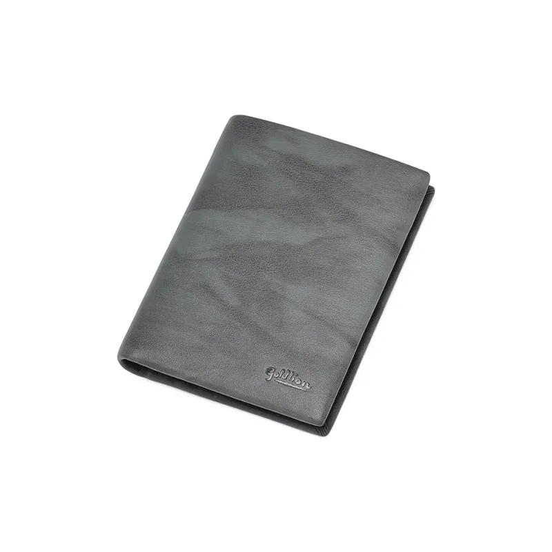 GOLDLION Top Grain Genuine Leather Wallet Regular Men's Gray-6