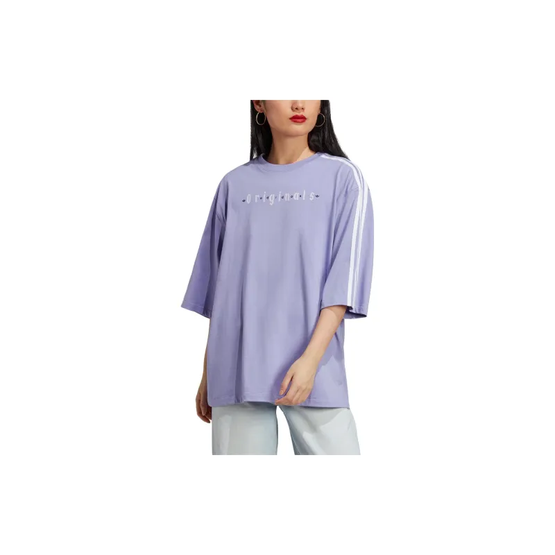 adidas originals Oversized Sporty Tee Purple-1