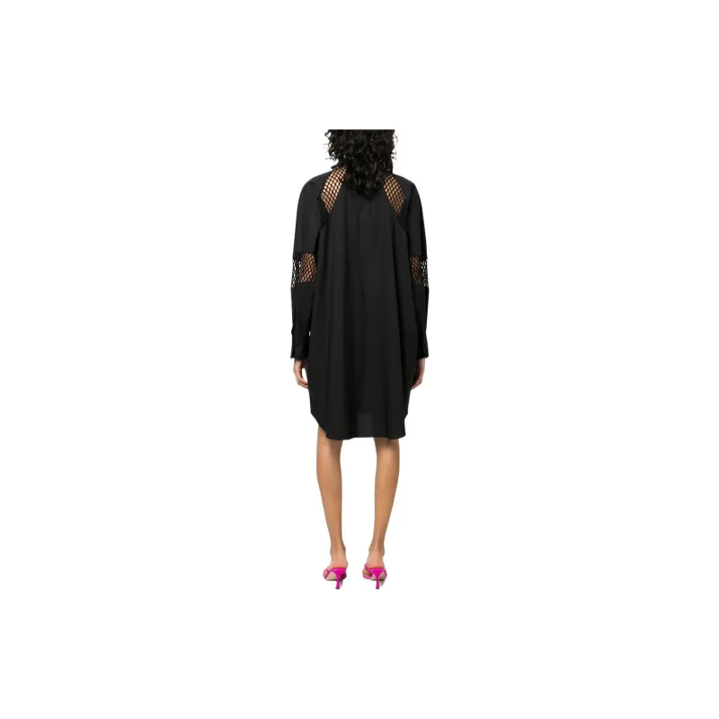 MSGM SS23 Long Sleeved Dresses Women's Black-3