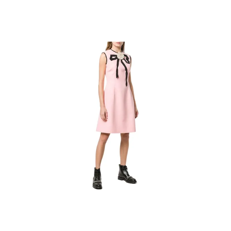 GUCCI Sleeveless Dresses Women's Pink-3