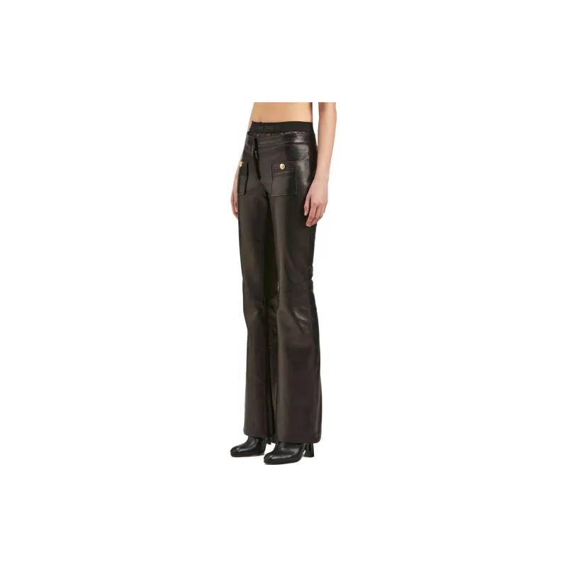 PALM ANGELS Panelled Flared Trousers-3