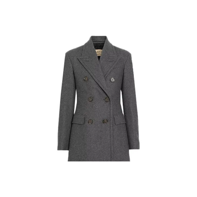 Burberry Coats Women's Gray-4