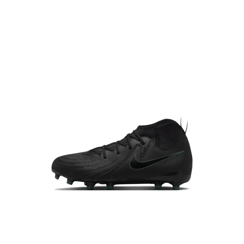 Nike Phantom Luna 2 Anti Slip Wear Resistant Mid Top Kids' Soccer Shoes Black Kids'-0