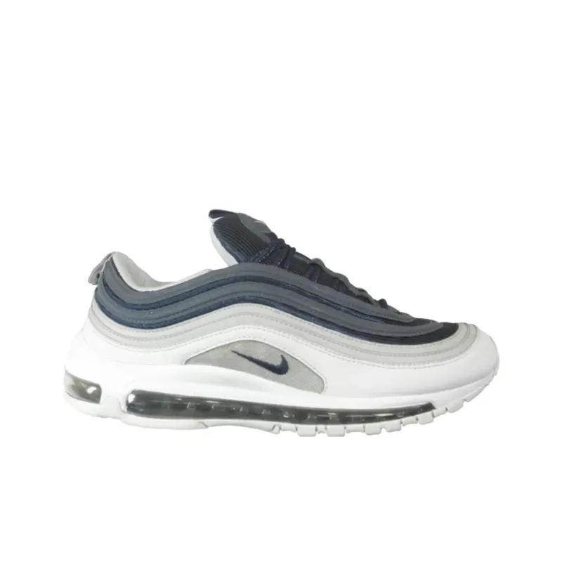 Nike Air Max 97 Cushioning Wear Resistant Low Top Running Shoes Unisex White-1