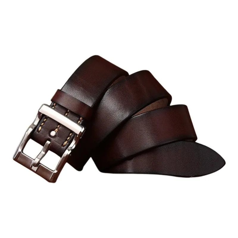 JEANSWEST Cow Leather Leather Belts Men's 3.8cm-23