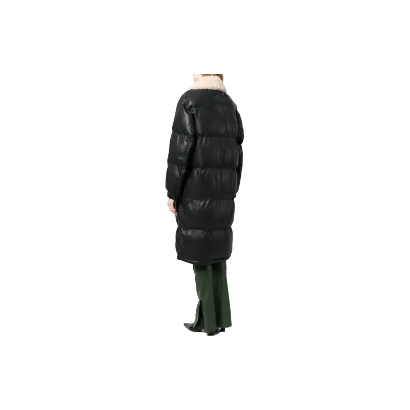 STAND STUDIO Fabiola Quilted Faux-leather Coat-2
