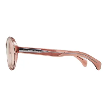 Moncler Acetate Irregular Shape Sunglasses Unisex Pink