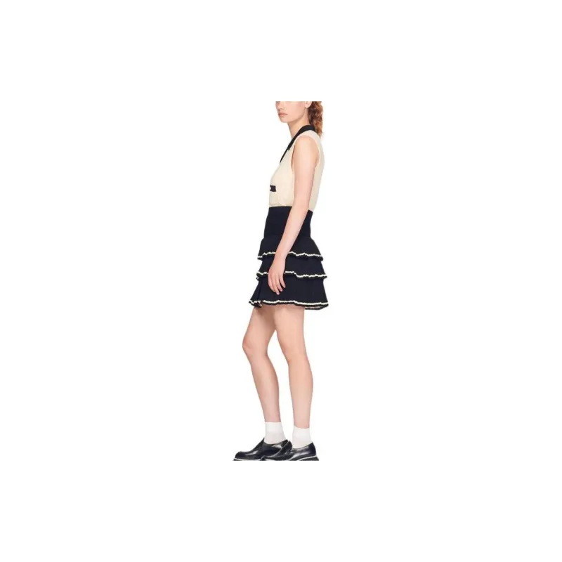 Sandro Casual Short Skirts Women's Black-3