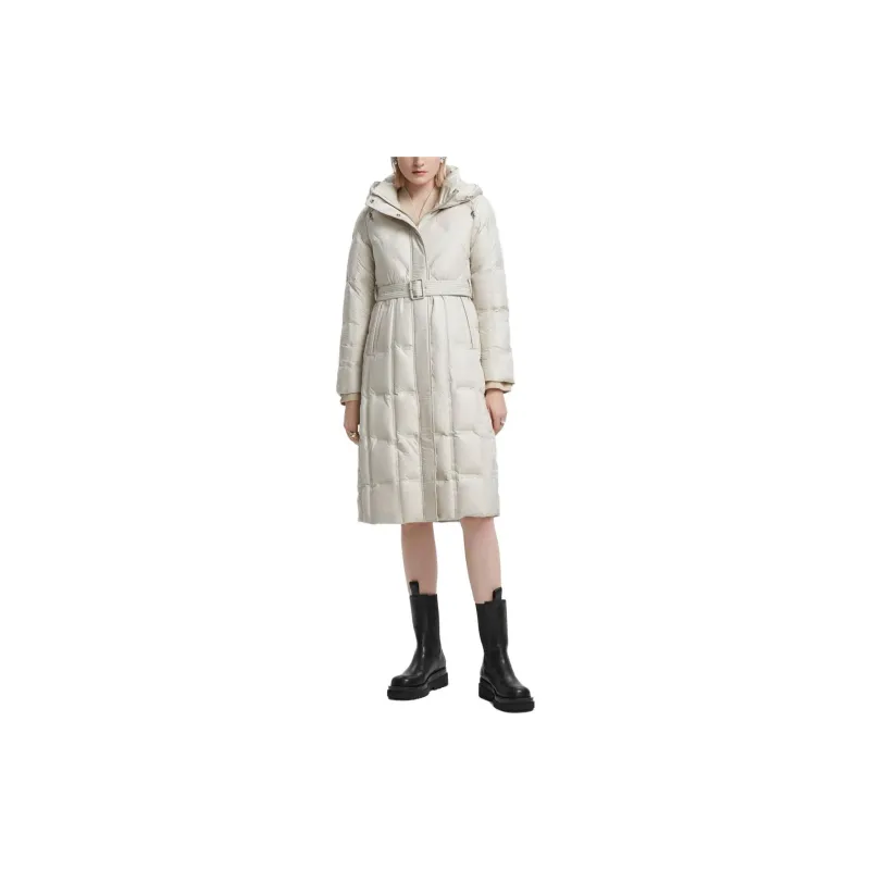KARL LAGERFELD / Karl Lagerfeld Jeans Down Jackets Women's Ecru-4